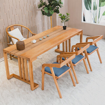 茶桌 办公室新中式实木禅意功夫办公室泡茶桌椅组合家用小茶台餐桌