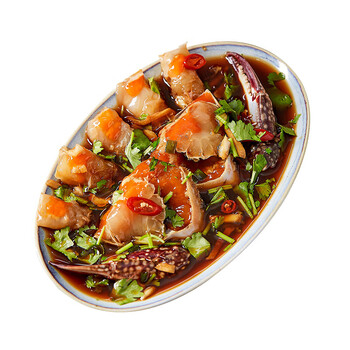 禾澹潮汕生腌酱蟹螃蟹酱母蟹醉蟹梭子蟹即食糊炝蟹腌蟹红膏呛蟹咸蟹