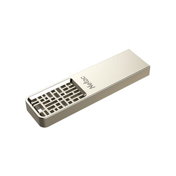 朗科（Netac） U327-64GB创意中国风USB3.2 Gen1 U盘 全金属高速迷你镂空设计闪存盘 珍镍色 64GB