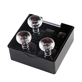 亚信NO.1072网络防伪印章盒 多功能4格透明塑料印鉴/发票章/公章/法人章收纳盒 财务办公用品