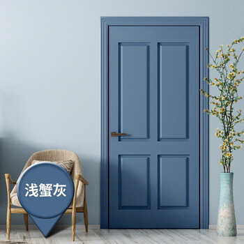 家用自刷涂料木清漆油漆木门漆套装一门一套浅蟹灰一个门套装1kg套装