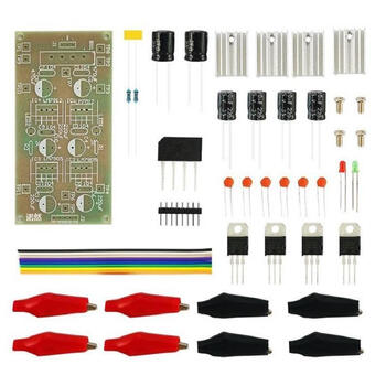 诺然 正负5V 12V四路输出直流稳压电源DIY电子套件焊接电路板TJ-56-97 套件+变压器+电源线