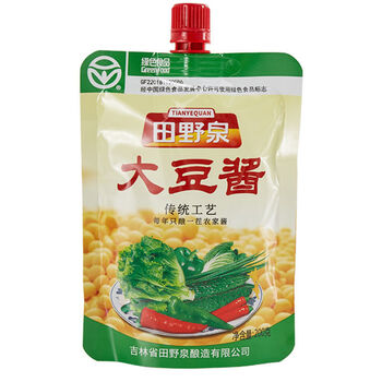 田野泉大豆酱东北大酱吉林农家酱黄豆酱豆瓣酱臭2至60袋蘸酱200克装10