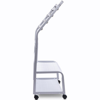 得力(deli)9304 报刊架杂志架 图书馆报夹 办公室置物架书架报夹架广告宣传册资料展示架海量型 银色 单个装