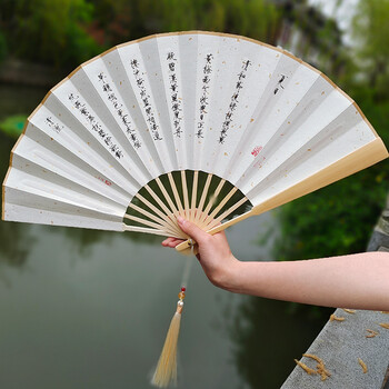 玉清昆仑扇 玉清昆仑扇原版9寸折扇女式古风三生三世十里桃花白浅同款