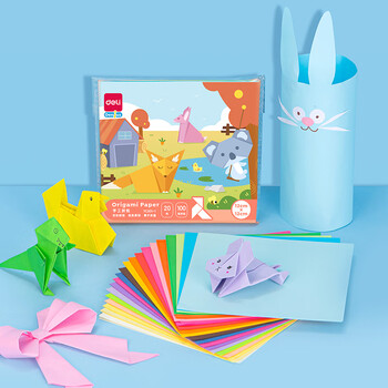 得力(deli)20色100张12*12cm手工折纸 彩纸剪纸软卡纸美术涂鸦DIY绘画手工纸 儿童文具生日开学礼物 得力(deli)20色100张12*12cm手工折纸 彩纸剪纸软卡纸美术涂鸦DIY绘画手工纸 儿童文具生日开学礼物