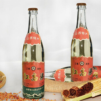山西春玉高粱酒 春玉2006年红高粱白酒  12瓶装整箱 450ml*12瓶