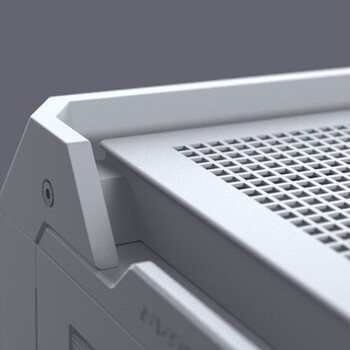 骨伽 乘风MX600 全塔台式玻璃侧透机箱 支持E-ATX主板竖装显卡360水冷/网孔面板 白