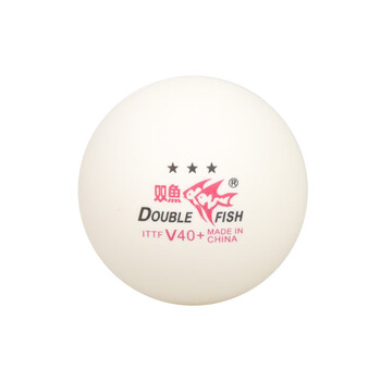 双鱼乒乓球三星 展翅V40+ 3星兵乓球成都世乒赛比赛用球 白色 6只装