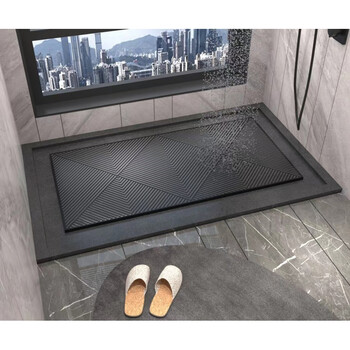 适用于淋浴房通体瓷砖卫生间防滑地砖冲凉房脚踏石厕所浴室垫脚石地板