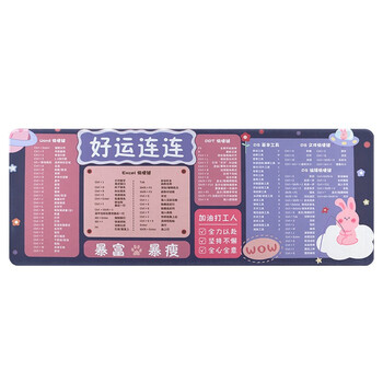镭拓(Rantopad)H6+ 办公快捷键鼠标垫超大号 电脑桌垫键盘垫 好运连连 镭拓(Rantopad)H6+ 办公快捷键鼠标垫超大号 电脑桌垫键盘垫 好运连连