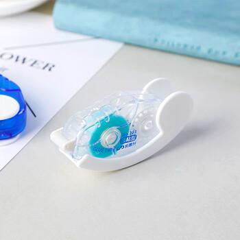 乐普升点点胶手帐双面胶带学生用修正带式强力固定高粘度胶带点点状胶手帐胶带203蓝