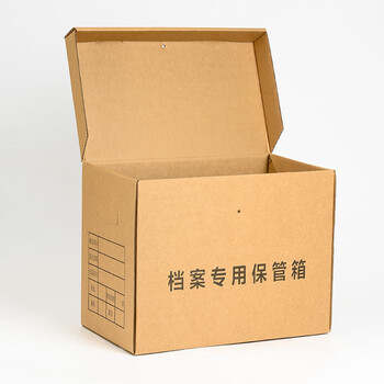 泰档档案箱档案专用保管箱加厚大容量办公用品牛皮纸文件整理箱人事档案文件箱42*24*32cm1个装