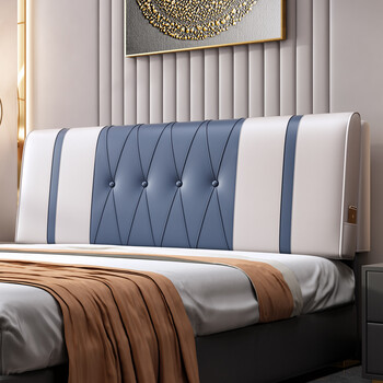 床头靠垫软包床头板靠背垫榻榻米床头自粘实木床上靠枕免洗可定做超纤