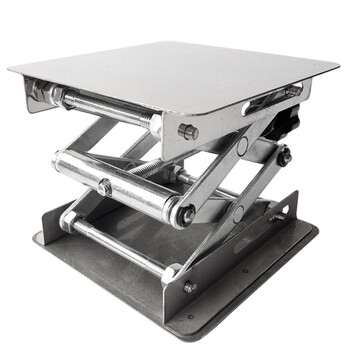 海斯迪克 HKCL-265 实验室手动小型不锈钢升降台 微型水平仪平台 200*200mm 海斯迪克 HKCL-265 实验室手动小型不锈钢升降台 微型水平仪平台 200*200mm