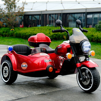 儿童电动摩托车宝宝三轮车大号双人可坐大人充电玩具双驱童车亲子