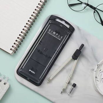 晨光（M&G）黑白金属多功能圆规制图绘图考试机械工程设计工具（内附铅芯）ACS90897 1盒装