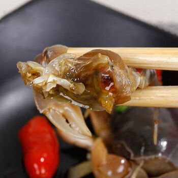 潮汕生腌 醉蟹生呛小螃蟹即食罐装苏北特产发财蟹白玉蟹鲜活腌制冷菜