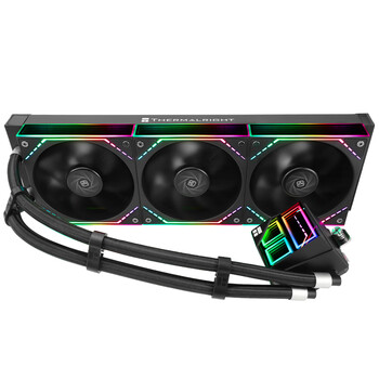 利民（thermalright）FROZEN INFINITY 360 BLACK 冰封无限 一体式水冷散热器 幻彩无限镜灯效 FI360 BLACK