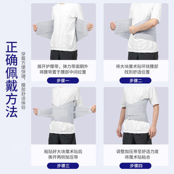 乐璟医用护腰带腰间盘突出腰椎肌劳损腰托术后加宽钢板支撑专用