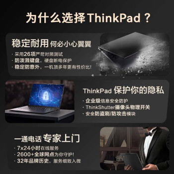联想ThinkPad P16v 商用办公笔记本电脑16英寸 高清屏（I7-13700H 32G 2T SSD RTXA500-4G）定制款