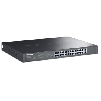 普联（TP-LINK）商用千兆上联24口以太网PoE交换机 AP监控供电器 TL-SL1226MP