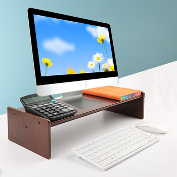 倍方 显示器增高架 简约现代显示器支架 台式电脑支架 笔记本支架 多功能桌面收纳架胡桃木色37642 倍方 显示器增高架 简约现代显示器支架 台式电脑支架 笔记本支架 多功能桌面收纳架胡桃木色37642