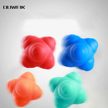 杜威克 六角反应球变向健身球弹力速度球儿童敏捷反应训练器蓝色