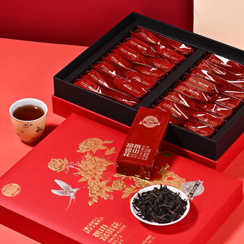 孝文家茶乌龙茶富贵花800武夷岩茶大红袍一级249g茶叶礼盒节日送礼礼品