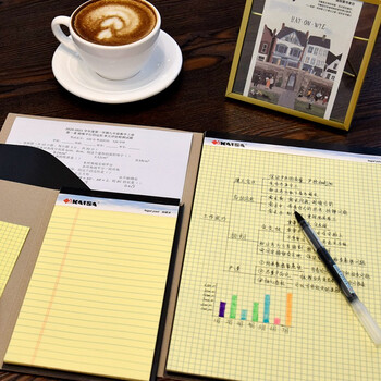 凯萨(KAISA)纸质拍本夹A5拍纸本草稿本配套封皮文件封套3个装KSU-5347