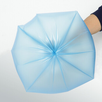 利得背心垃圾袋彩色50*60cm200只单面0.8丝家用大号干湿分类手提袋