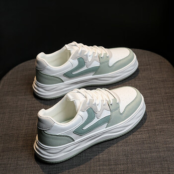 森马平板鞋女女鞋春秋季学生运动软底小白休闲平板鞋小众设计感厚底白