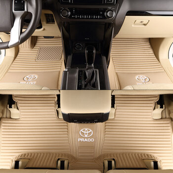 博紫适用于普拉多七座中东版4000老霸2700兰德酷路泽大包围脚垫红色