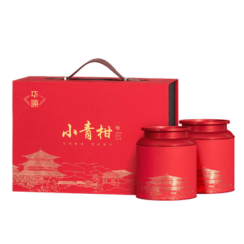鸿韵清新普洱茶小青柑熟普茶叶生晒熟茶叶柑普端午父亲节送礼物礼盒装300g