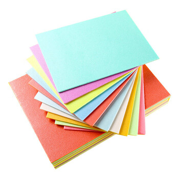 佳茉吹塑纸a4吹塑板加厚版画套装小学生折纸工具装饰4k8k16k彩色4开手工DIY板画混色10张 元旦元旦节