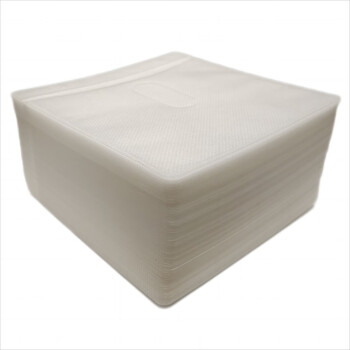 KDA 加厚款 白色亮面   光盘袋子CD/DVD 12CM光盘通用 光盘收纳袋 光盘保护套 100个/包 支持光盘定制