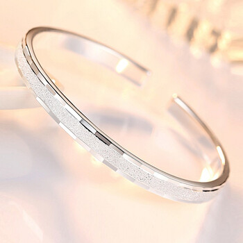 aduyszs999足银手镯女年轻款学生韩版实心银镯子老婆妈妈情约25g约25g