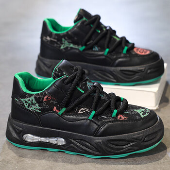 binshi361官方老爹鞋男士港风ins超火复古百搭原宿运动鞋拼色nike黑色