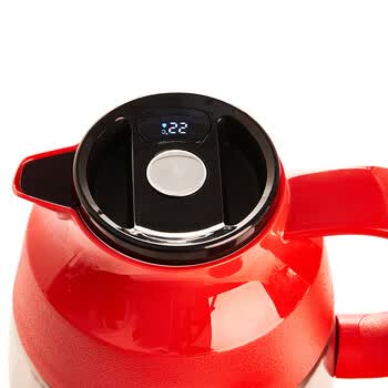 WORLD KITCHEN 康宁温显焖茶壶1500ml红 1.5L 316不锈钢 WK-WXMCH/KZ/JY/RD