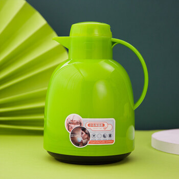 小鸟保温壶博沃保温水壶家用玻璃内胆暖水热水瓶大容量热水壶便携绿色