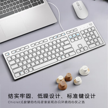 戴尔(DELL)KB216 有线键盘 办公键盘 全尺寸键盘 USB接口 白色 戴尔(DELL)KB216 有线键盘 办公键盘 全尺寸键盘 USB接口 白色