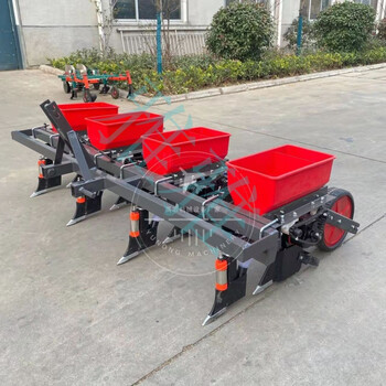 拖拉机微耕机配套玉米大豆施肥精播机播种机 四轮适配播种机(四行)