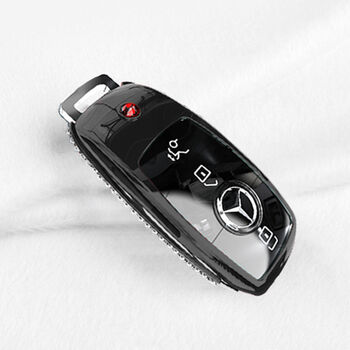 镶钻2021款适用奔驰钥匙套c260le300l车a200女c200壳glb扣glc亮黑色单
