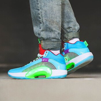 35 aj35 实战耐磨舒适篮球鞋dd3667-400 dd3667-400 蓝绿红 塔图姆 40