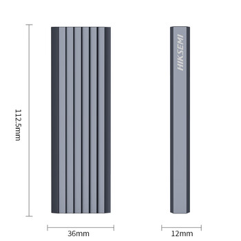 海康威视（HIKVISION）M.2 NVMe协议固态硬盘盒子移动硬盘盒SSD硬盘外接盒读取器适用笔记本电脑type-c苹果手机平板