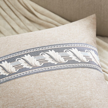 恒源祥 纯色花边抱枕套办公室汽车家用靠枕芯套午睡枕套 45x45cm 恒源祥 纯色花边抱枕套办公室汽车家用靠枕芯套午睡枕套 45x45cm