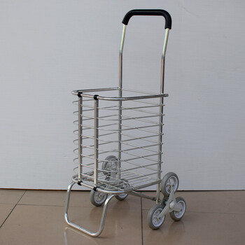 家用购物车爬楼买菜车购物车便携拉杆手拉车可折叠小推车拖车 6轮促销