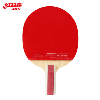红双喜狂飙六星直拍专业快攻型升级版乒乓球拍H6006含拍包乒乓球