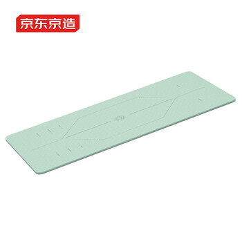 京东京造 瑜伽垫【体位线】女士家用男士健身垫子防滑加厚8mm 绿185*85cm