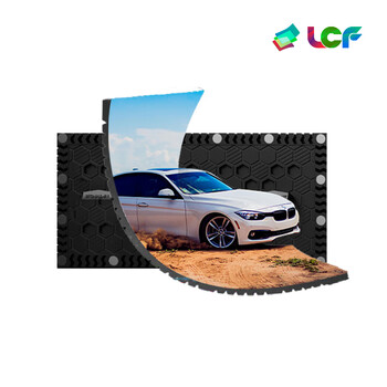 联诚发户外P3.076全彩led软模组高清led软屏led显示屏led创意屏led异形屏柔性屏弧形led屏单元板(320*160MM)